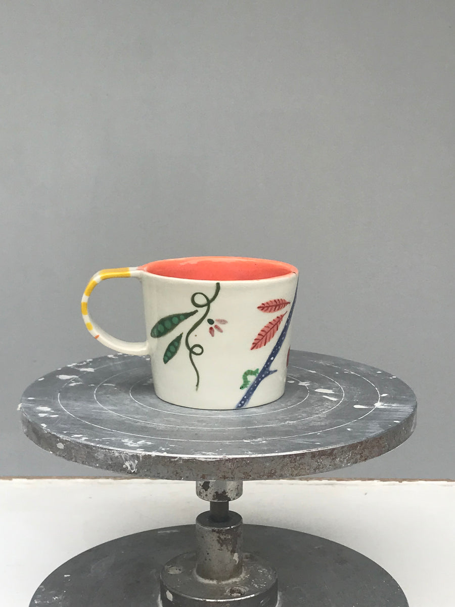 Porcelain breakfast bowl / collection with peas / No.1