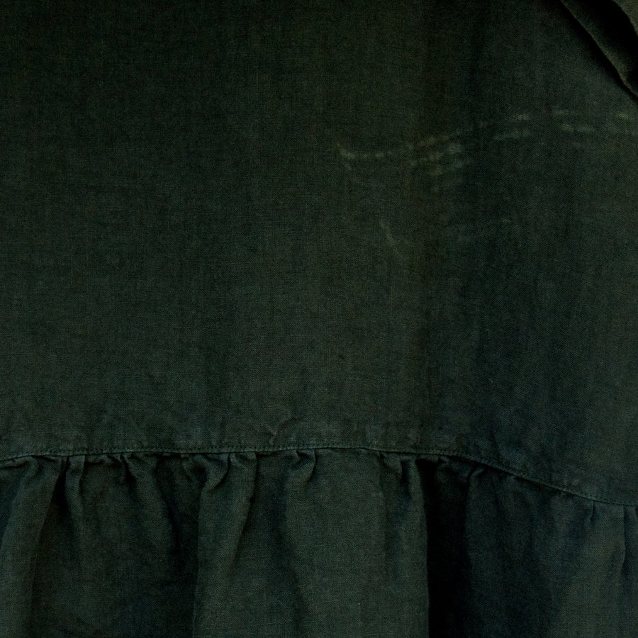 Linen "country" dress in Pantone Mocha Mousse shade - preorder