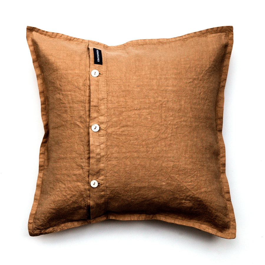 Lněný dekorační polštář v odstínu Glazed Ginger / více rozměrů - PREORDER