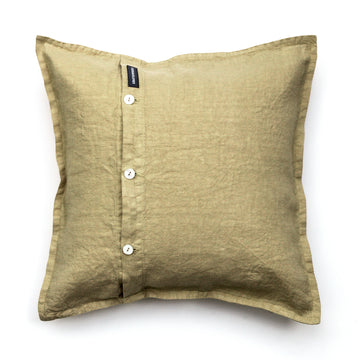Lněný dekorační polštář v odstínu Olive Gray / více rozměrů - PREORDER