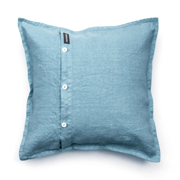 Lněný dekorační polštář v odstínu Stone Blue / více rozměrů - PREORDER