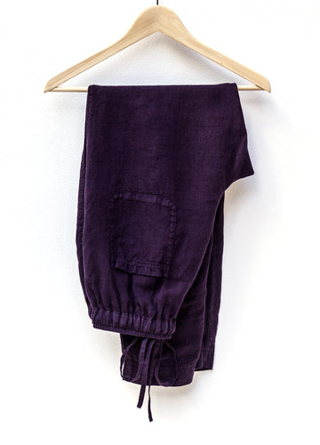 Extra soft trousers in Shadow Purple shade