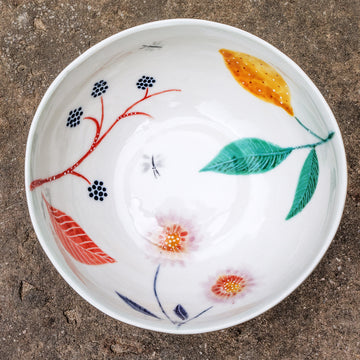 Porcelain breakfast bowl with rabbit No.31