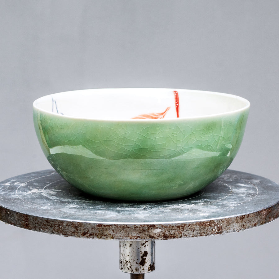Porcelain breakfast bowl with rabbit No.31
