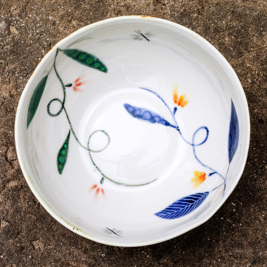 Porcelain breakfast bowl with rabbit No.31