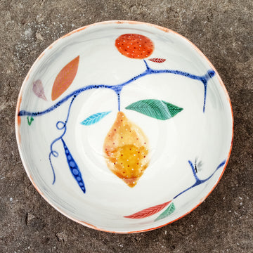 Porcelain breakfast bowl with rabbit No.31