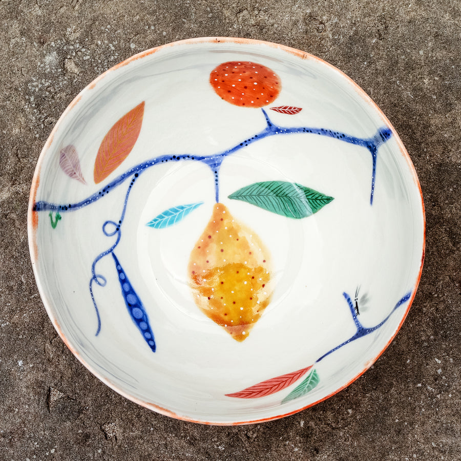 Porcelain breakfast bowl with rabbit No.31