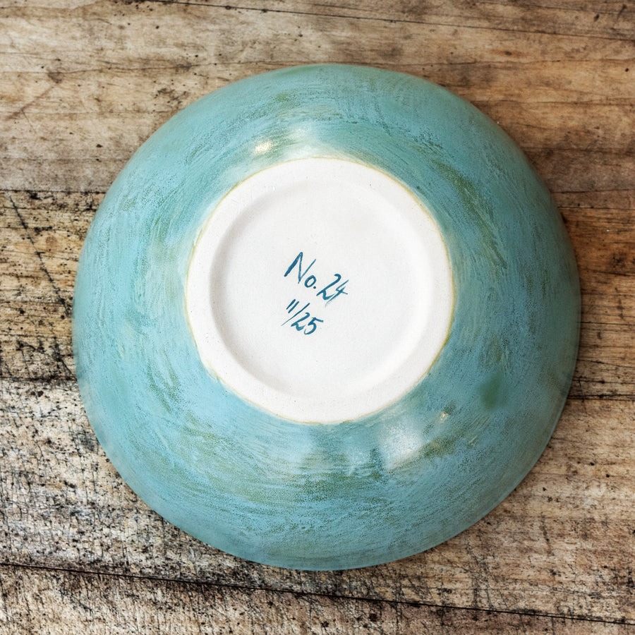 Porcelain breakfast bowl / collection with peas / No.1