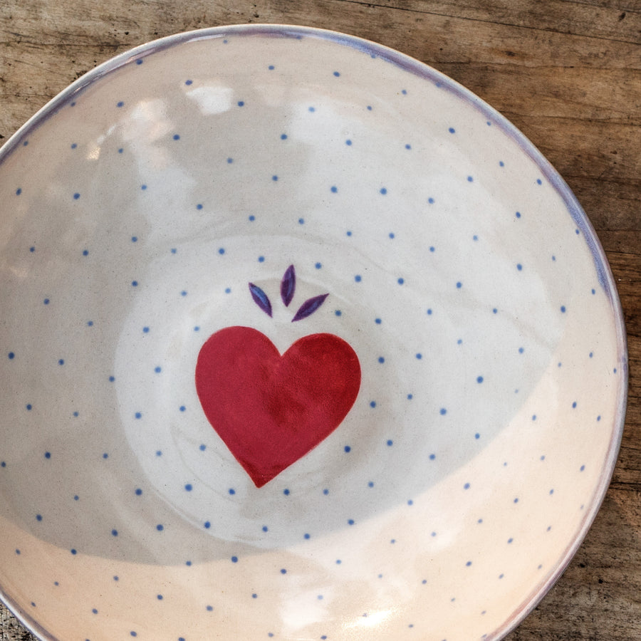 Porcelain breakfast bowl / collection with peas / No.1