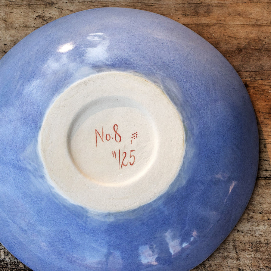 Porcelain breakfast bowl / collection with peas / No.1