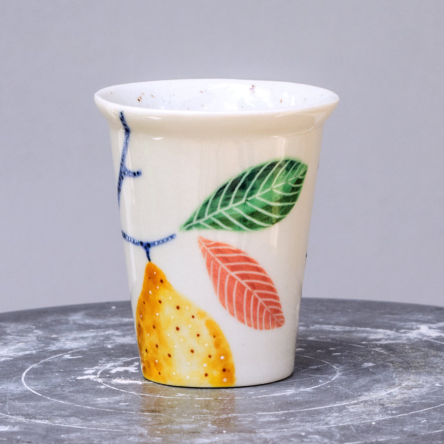 Porcelain breakfast bowl / collection with peas / No.1