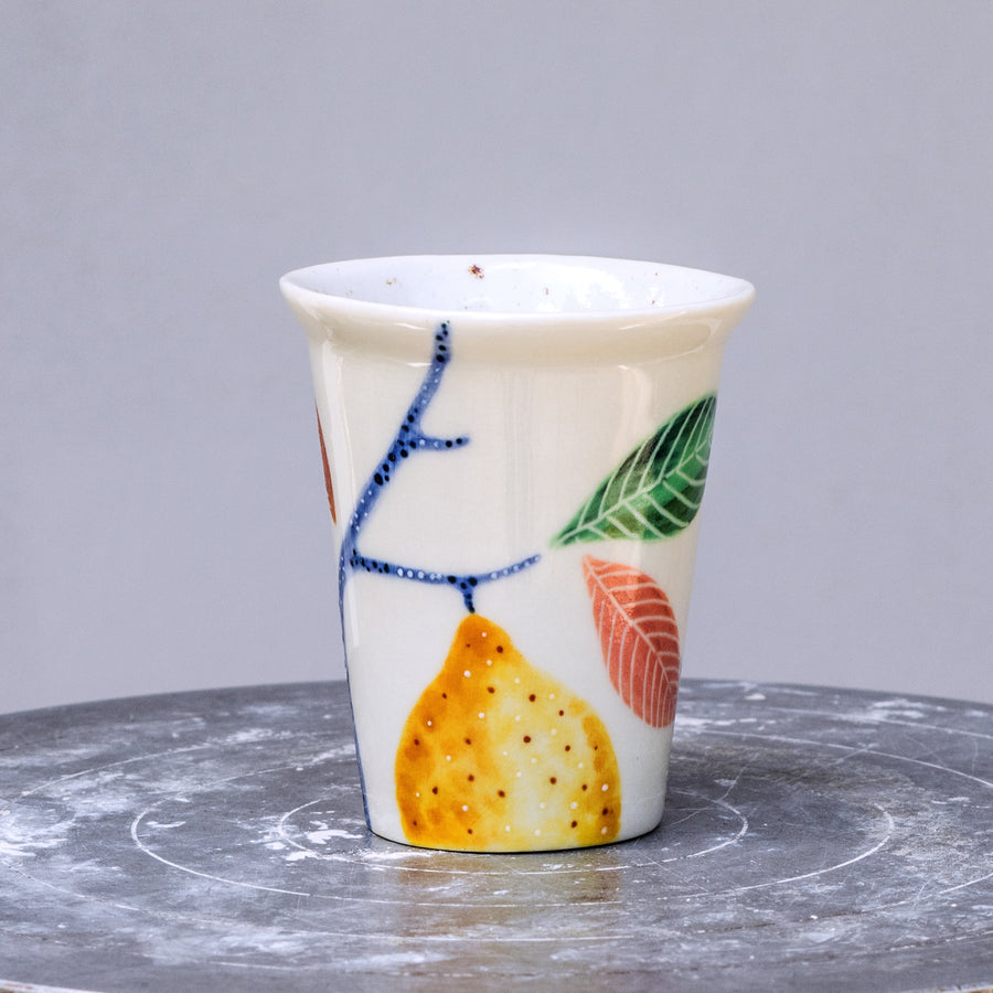 Porcelain breakfast bowl / collection with peas / No.1