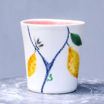 Porcelain breakfast bowl / collection with peas / No.1