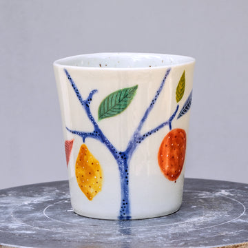 Porcelain breakfast bowl / collection with peas / No.1