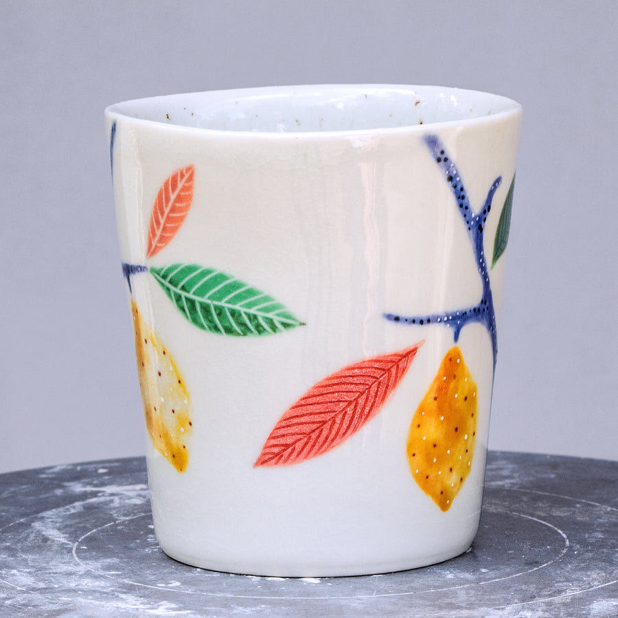 Porcelain breakfast bowl / collection with peas / No.1