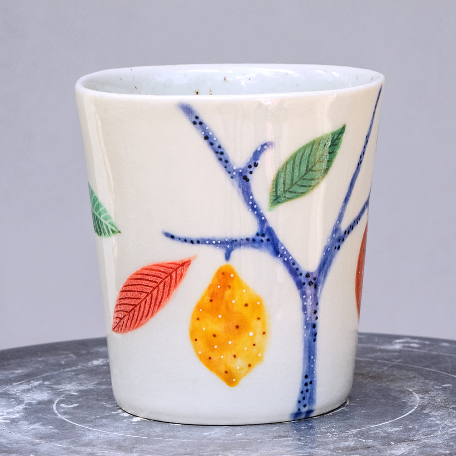 Porcelain breakfast bowl / collection with peas / No.1