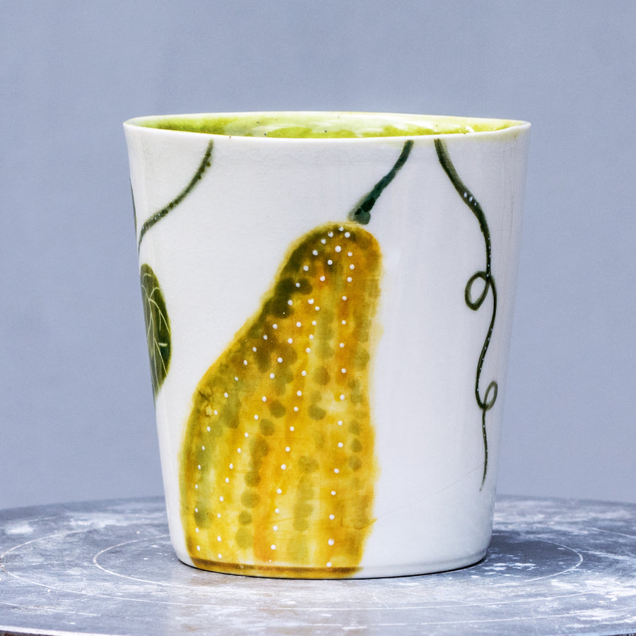 Porcelain breakfast bowl / collection with peas / No.1