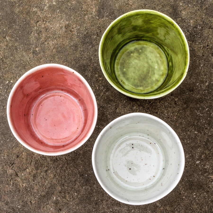 Porcelain breakfast bowl / collection with peas / No.1