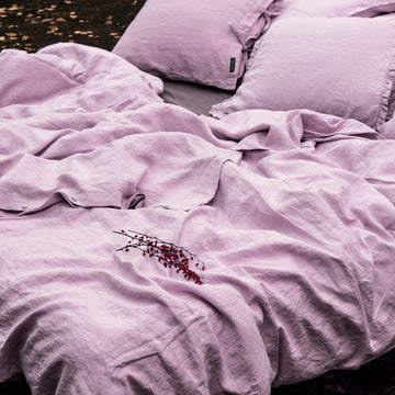 Extra jemné lněné povlečení v odstínu Lavender Frost - PREORDER