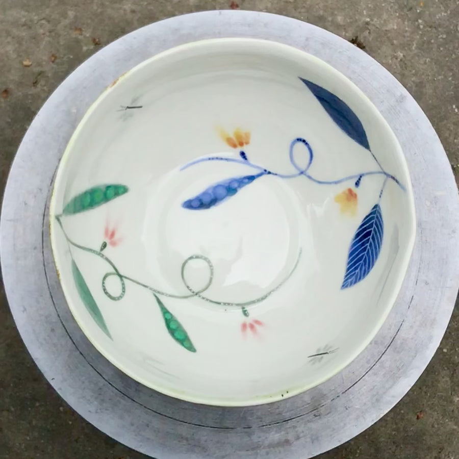 Porcelain breakfast bowl with rabbit No.31