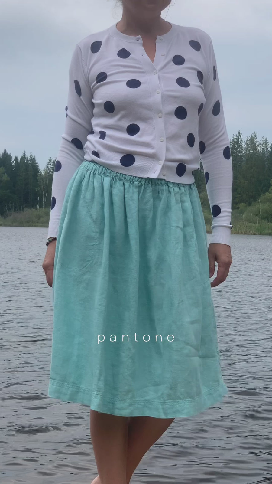 Extra soft ZEN skirt in Amber Brown shade