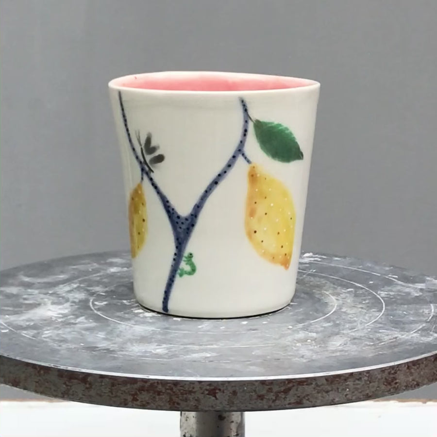 Porcelain breakfast bowl / collection with peas / No.1