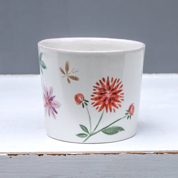 Large porcelain mug / collection with peas / No.1