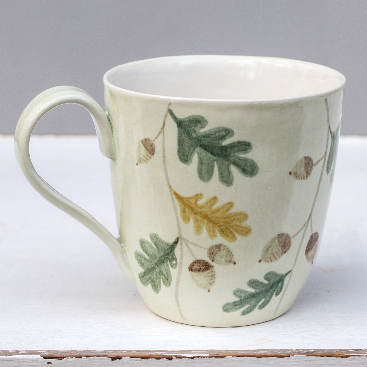 Large porcelain mug with rabbit No.10
