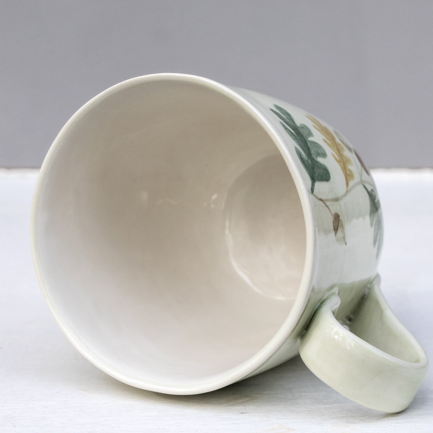 Large porcelain mug with rabbit No.10