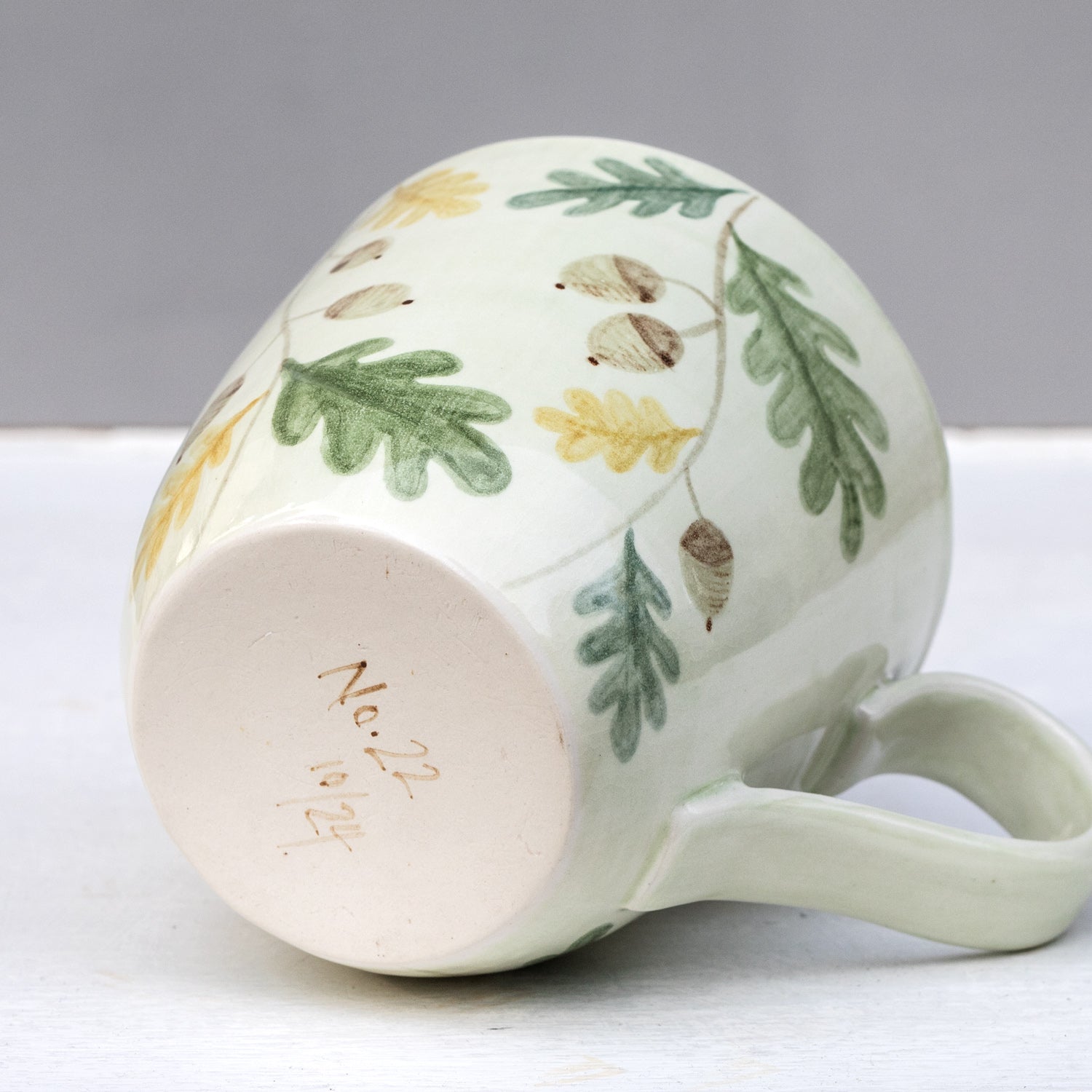 Large porcelain mug with rabbit No.10