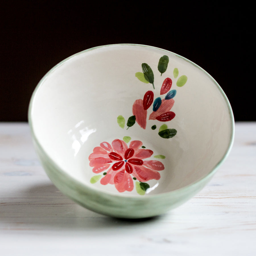 Porcelain breakfast bowl / collection with peas / No.7