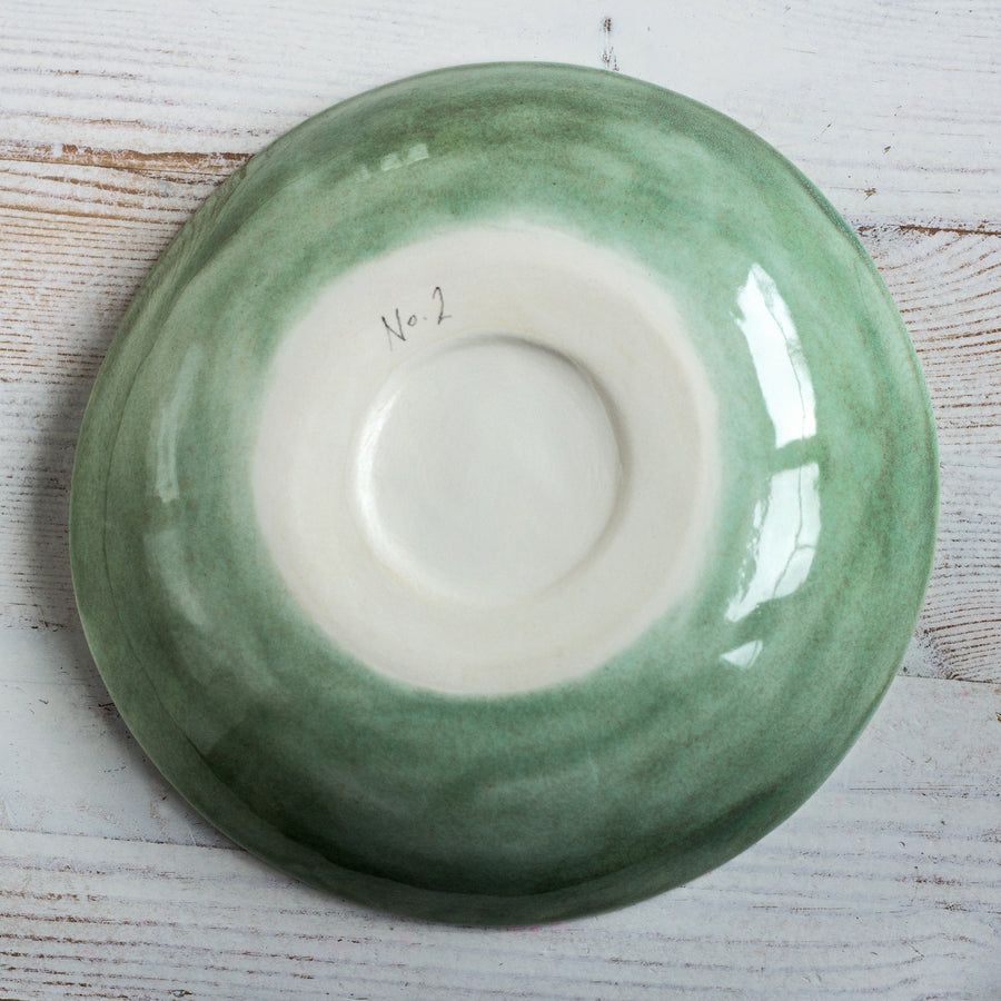 Porcelain plate / collection with peas / No.2