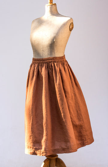 Extra soft ZEN skirt in Amber Brown shade