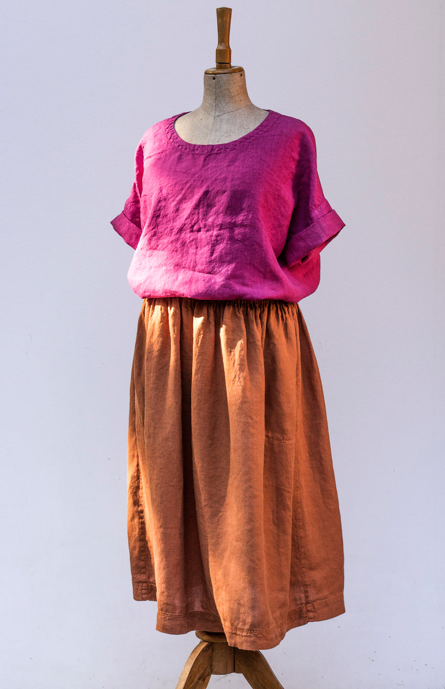 Extra soft ZEN skirt in Amber Brown shade