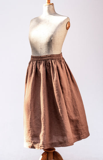 Extra soft ZEN skirt in Amber Brown shade