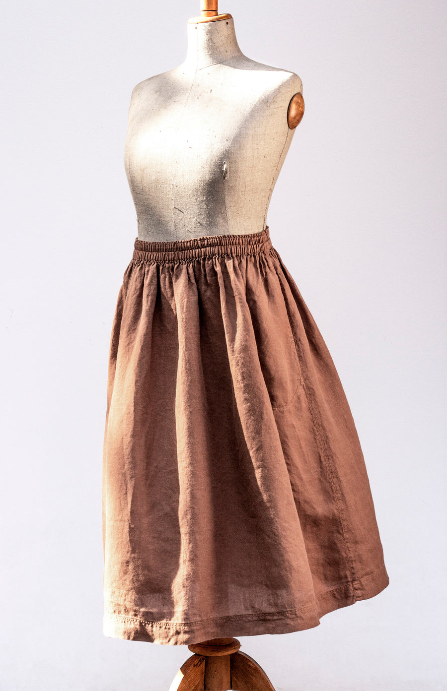 Extra soft ZEN skirt in Amber Brown shade