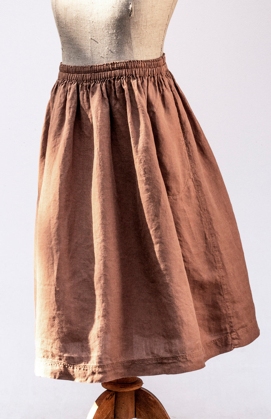 Extra soft ZEN skirt in Amber Brown shade