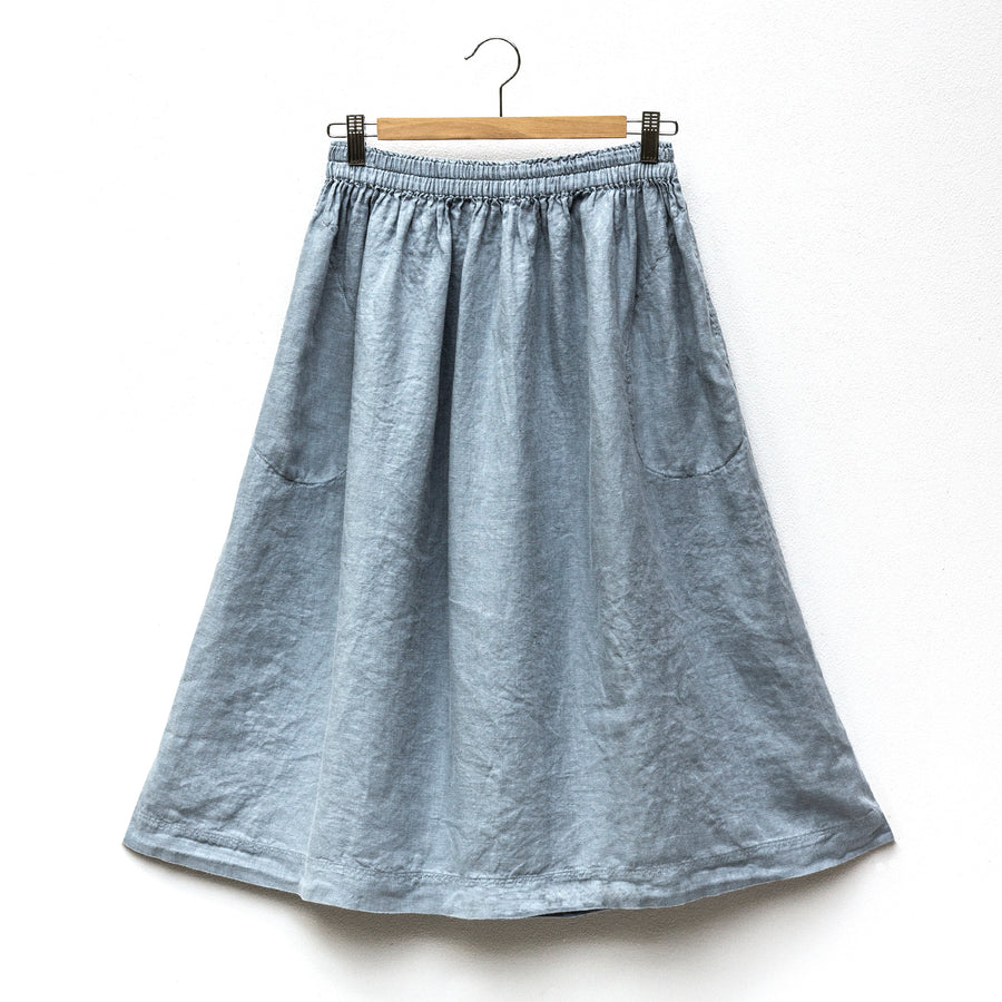 Extra soft ZEN skirt in Stone Blue shade