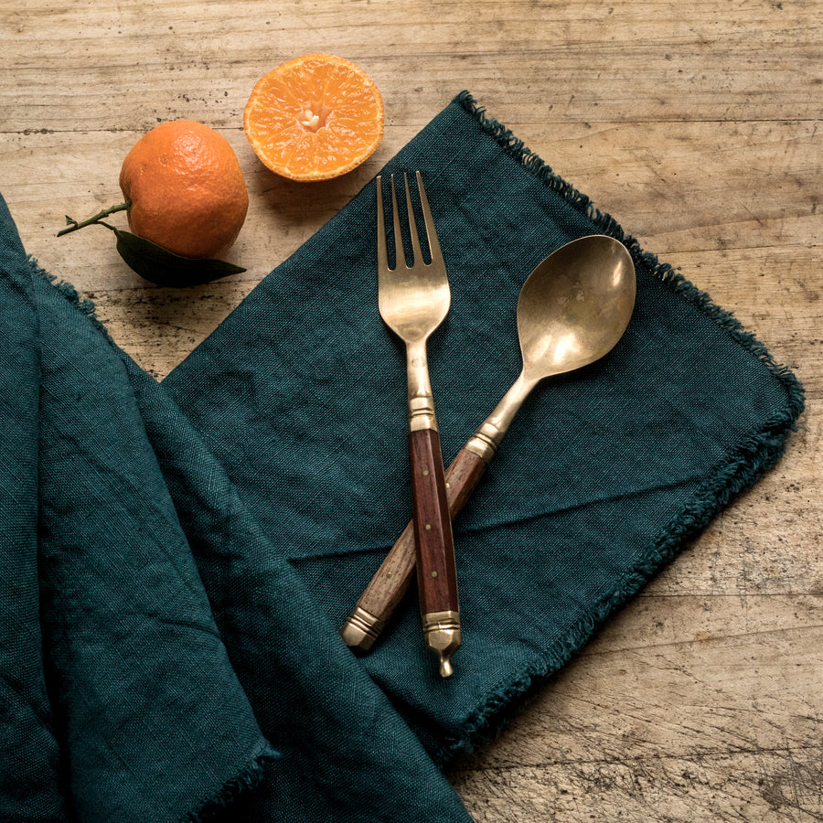 Set of two napkins with stripes