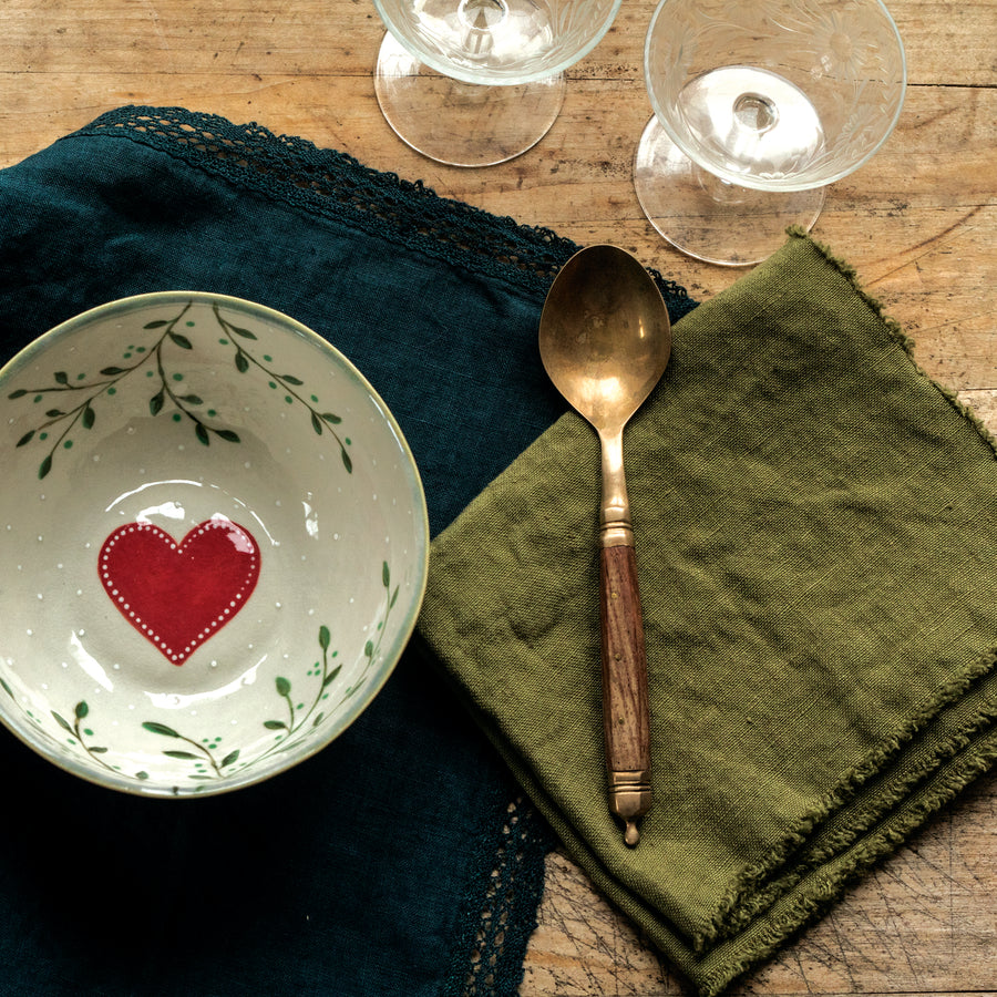 Set of two napkins with stripes