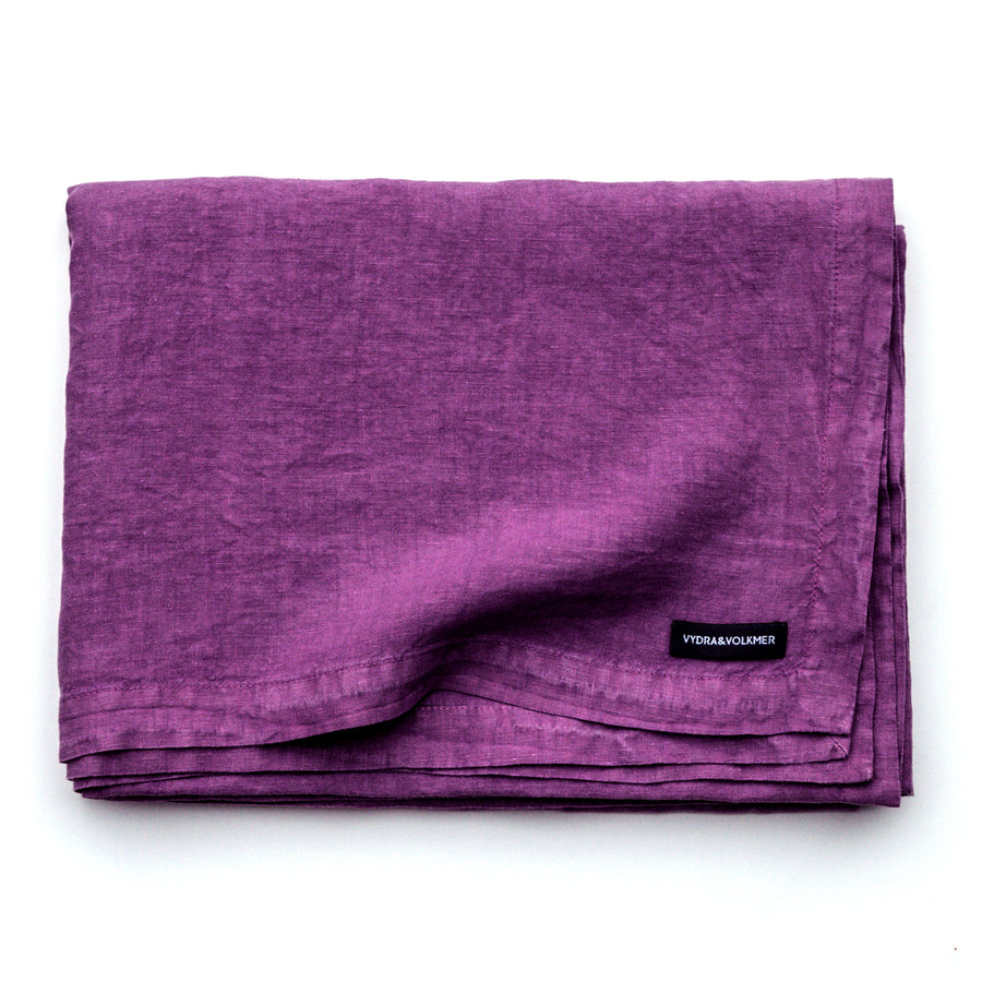Lněný ubrus v odstínu Amaranth Purple - PREORDER