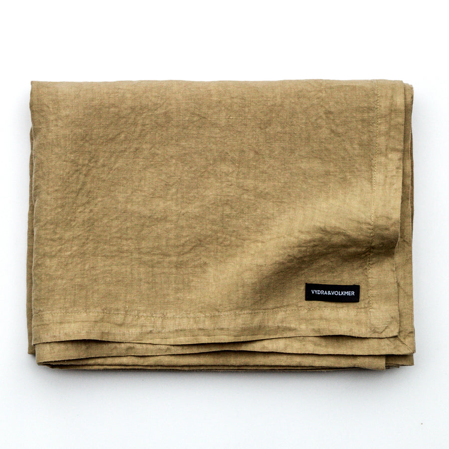 Lněný ubrus v odstínu Olive Gray - PREORDER