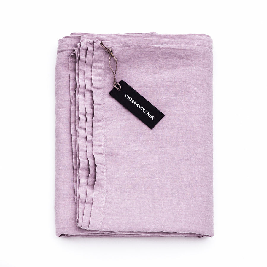 Lněný ubrus v odstínu Lavender Frost - PREORDER
