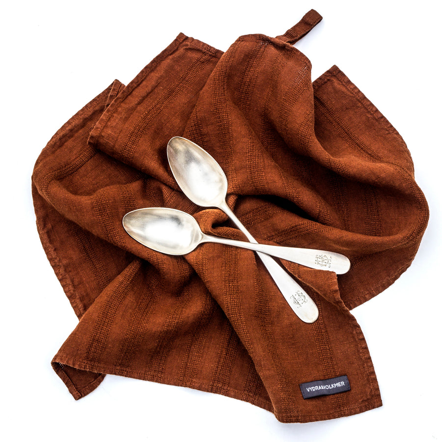 Linen towel Ginger Bread shade