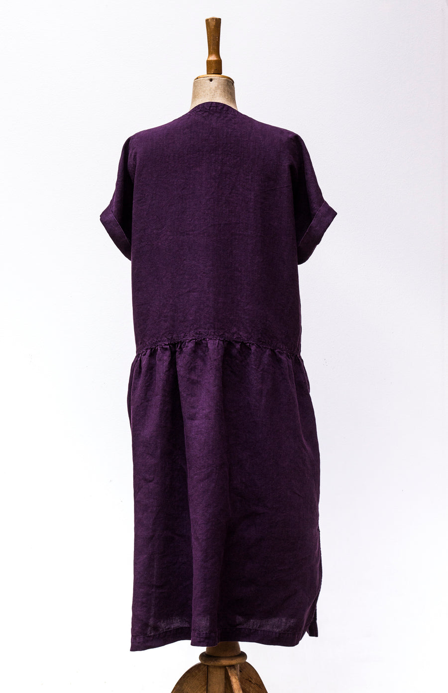 Autumn country dress in Shadow Purple shade