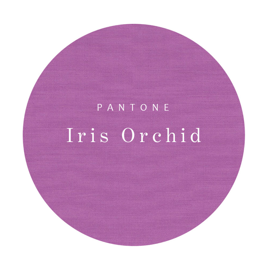 Linen "country" dress in Pantone Iris Orchid shade - preorder