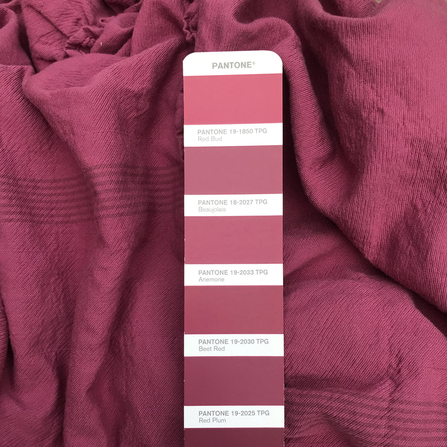 Princess / sukně z luxusní keprové bavlny v odstínu Red Plum