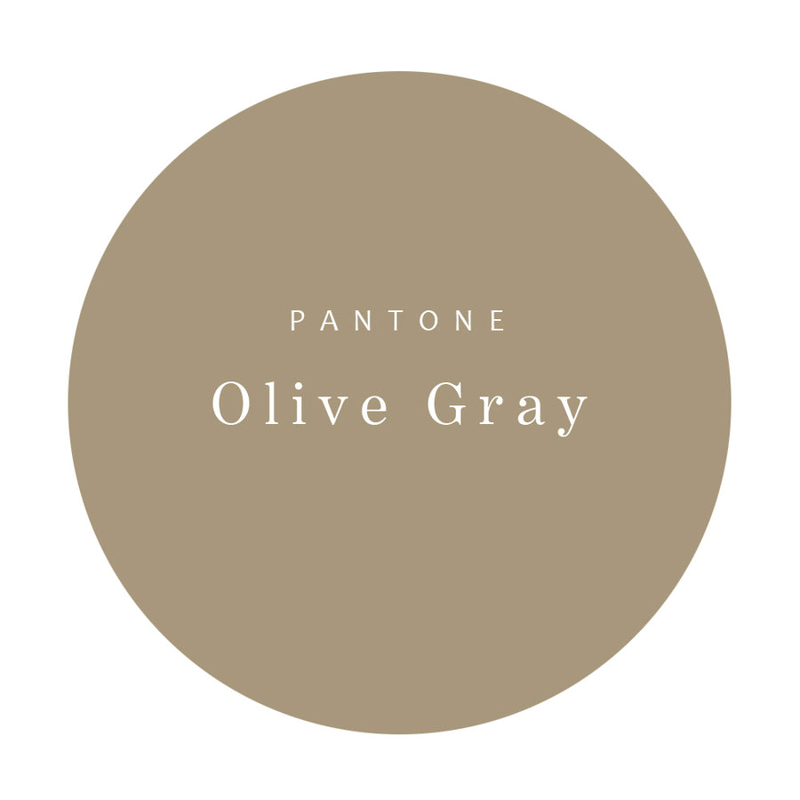 Exkluzivní lněná zástěra v odstínu Olive Gray - PREORDER