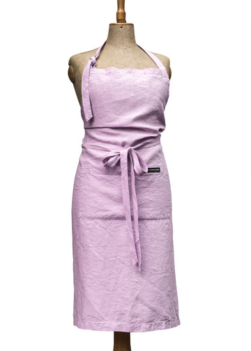 Exkluzivní lněná zástěra v odstínu Lavender Frost - PREORDER