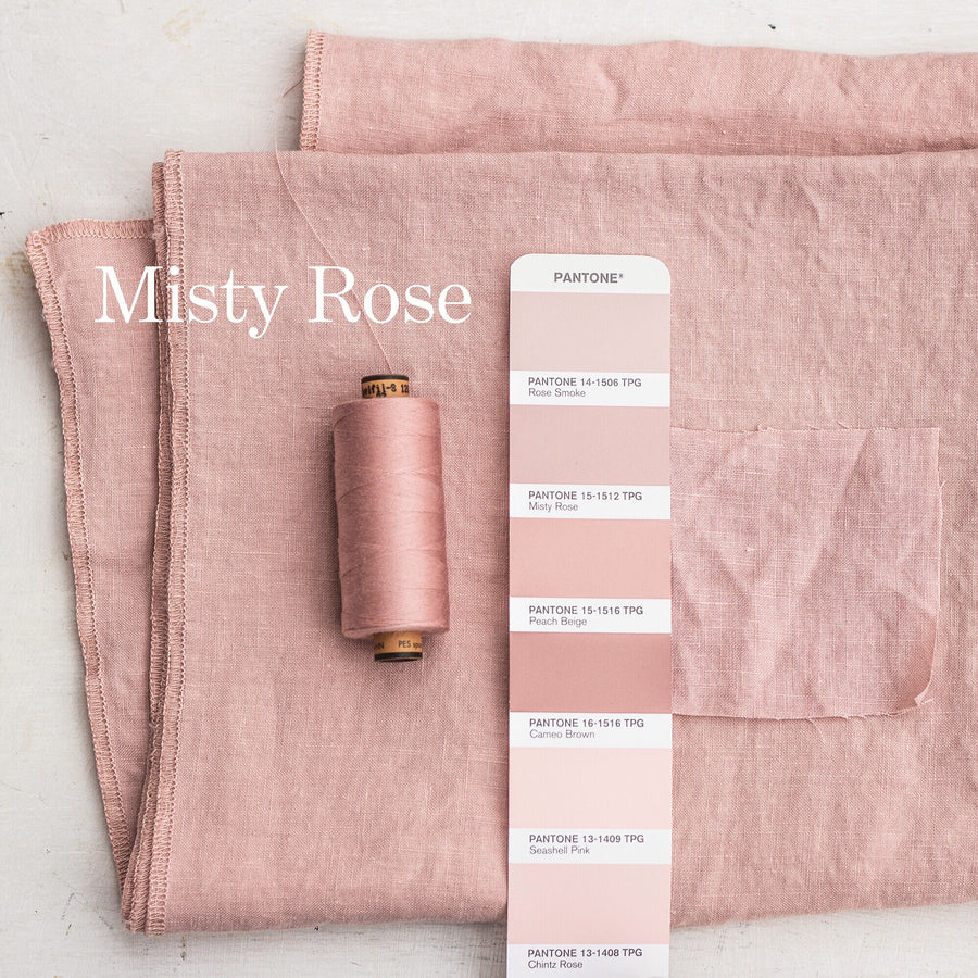 Sada dvou extra jemných lněných povlečení v odstínu Misty Rose / PREORDER